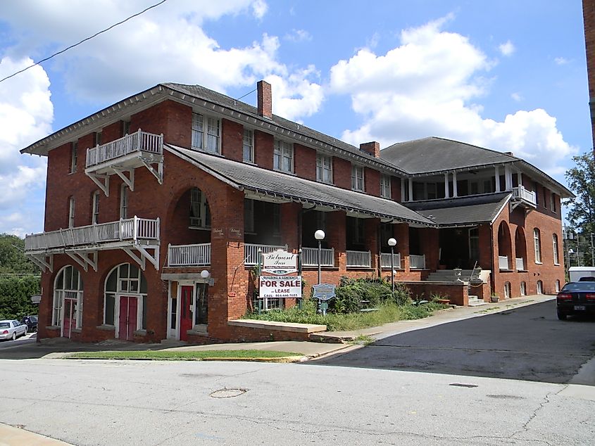 Eureka Hotel (now Belmont Inn), in the Abbeville Historic District. 