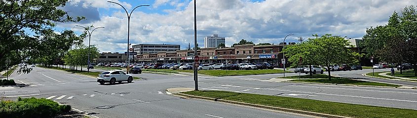 View of the north of Rue Casavant-Est, Saint-Hyacinthe, Canada