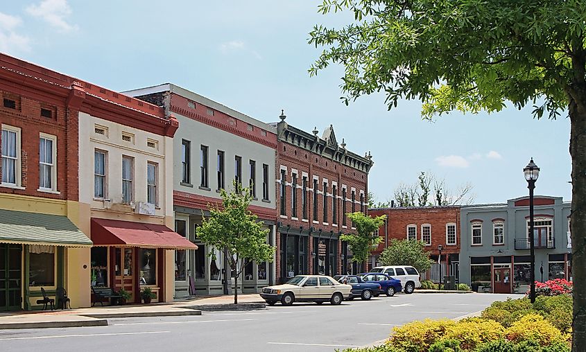 Downtown Adairsville, Georgia.