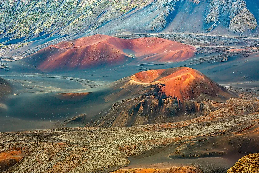 Haleakala Volcano in Maui, Hawaii - Cinder Cones In Crater