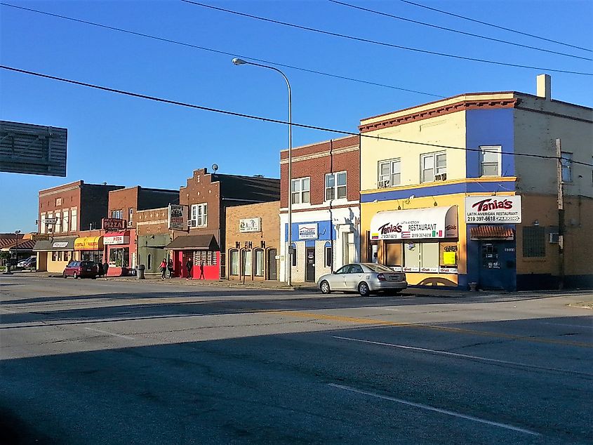 Indianapolis Blvd in downtown East Chicago 