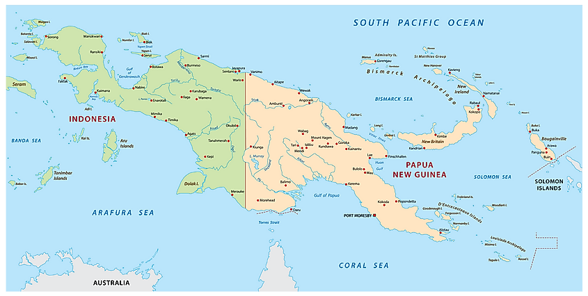 New Guinea island