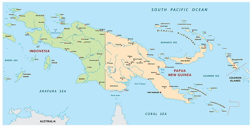 New Guinea map