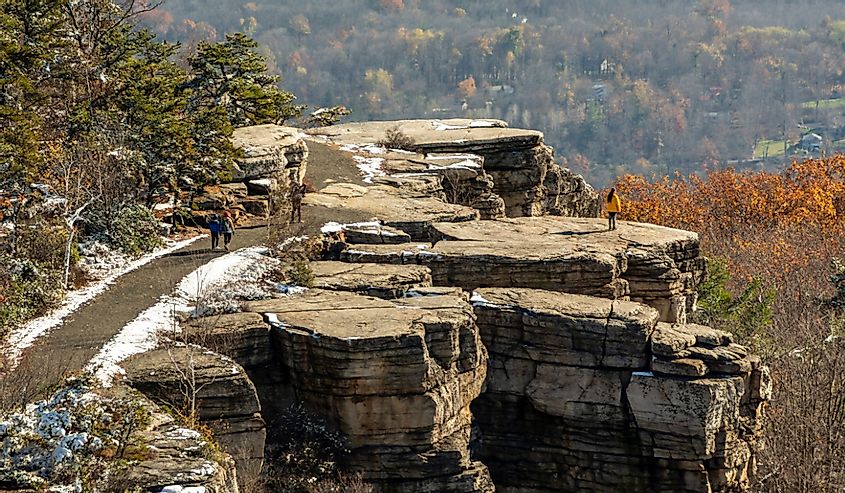 Castle Point in the Lake Minnewaska State Park Preserve