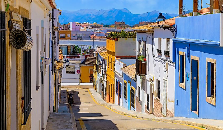 Denia, on the Mediterranean Costa Blanca.