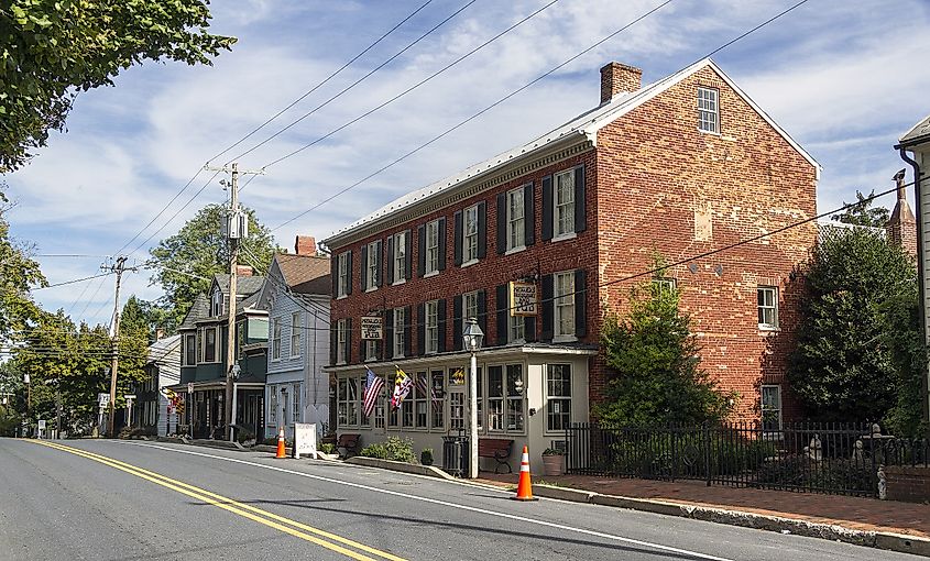 The New Market Historic District, New Market, Maryland, USA