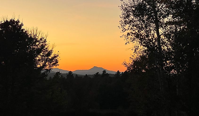 View of Camel’s Hump in Vermont
