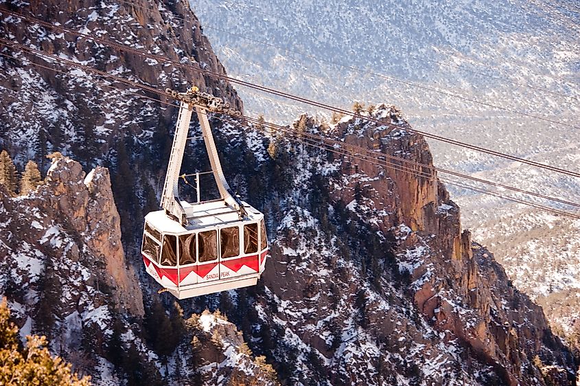 Sandia Peak Aerial Tramway, Albuquerque, New Mexico.