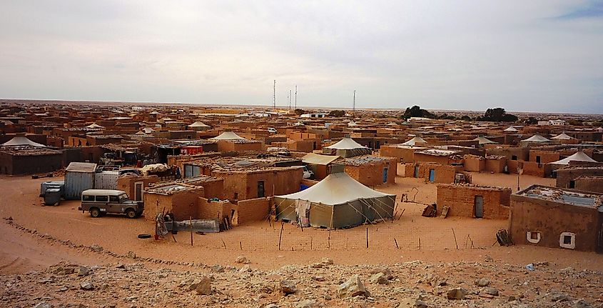 Sahrawi refugee camp in Tindouf, Algeria.