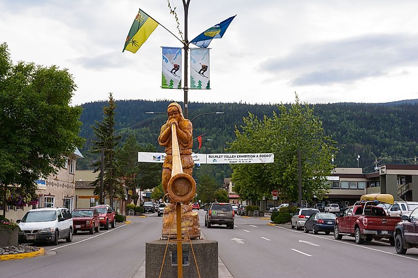 Downtown Smithers, British Columbia, Canada.