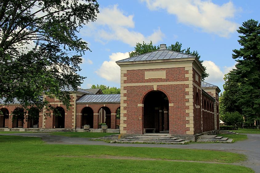 Historic architecture highlighting craftsmanship of builders seen throughout the 950 acres of Saratoga State Park.