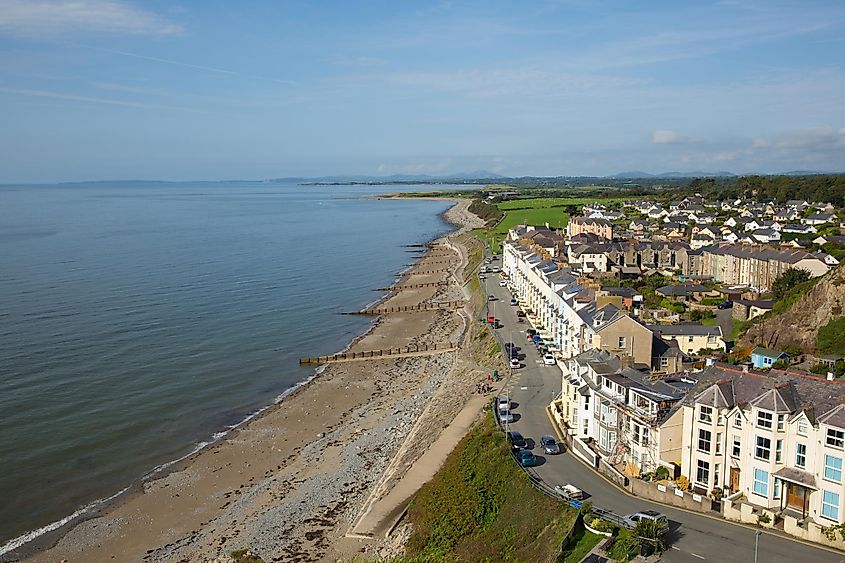 Criccieth, Wales, on the shores of Cardigan Bay.