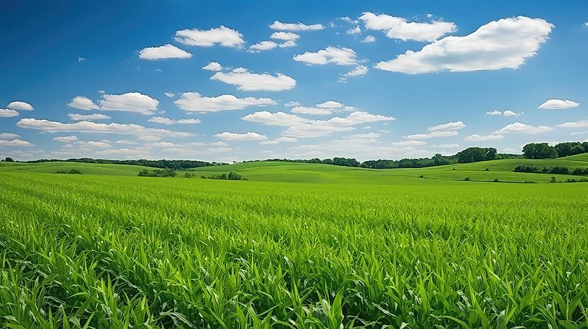 Countryside scene near Bancroft, Iowa.