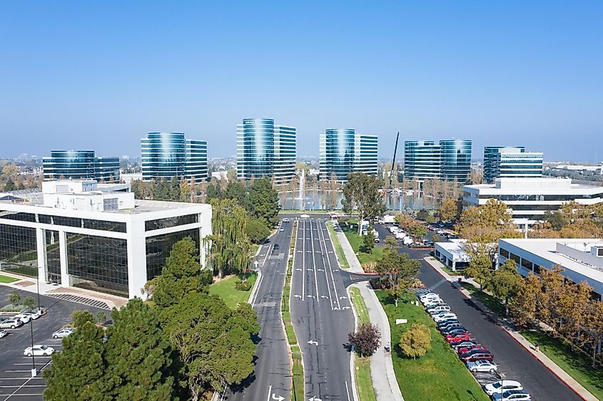 Drone view of Silicon Valley