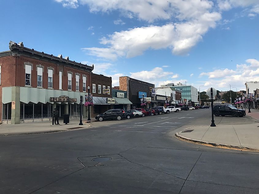 Downtown Pierre, South Dakota.