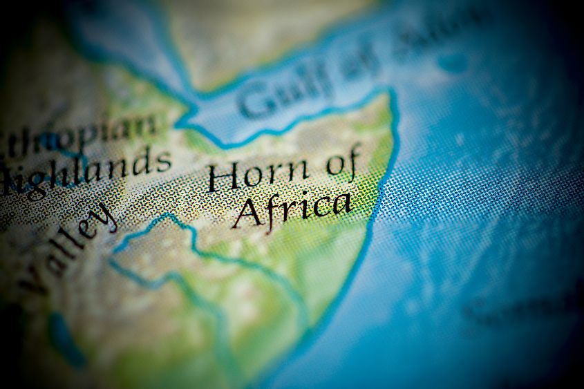 The Horn of Africa is a famous example of a rift zone.