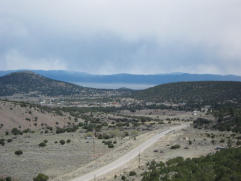 Aerial view of Datil in New Mexico.