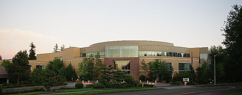 Lattice Semiconductor HQ in Hillsboro, Oregon. M.O. Stevens, CC BY-SA 3.0 <https://creativecommons.org/licenses/by-sa/3.0>, via Wikimedia Commons