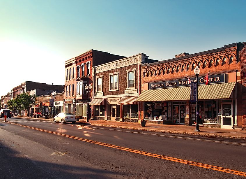Fall Street in Seneca Falls, New York.