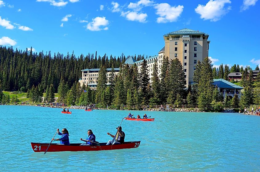 Chateau Lake Louise in Alberta, Canada