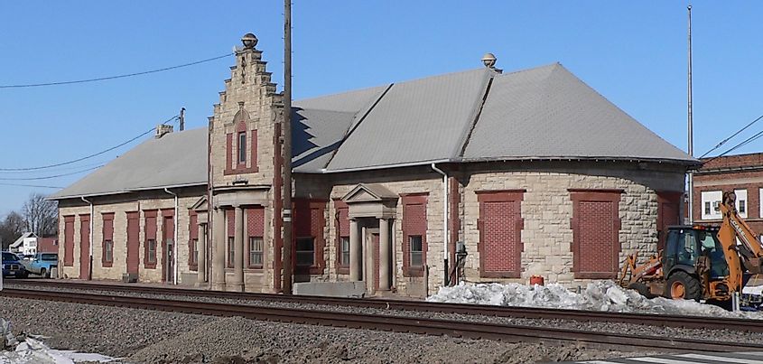 Union Pacific depot in Columbus, Nebraska