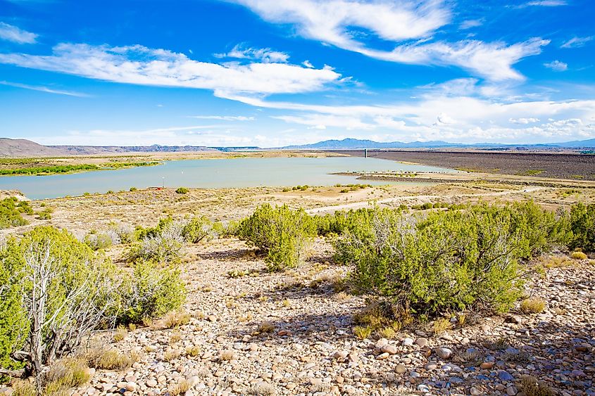 Cochiti Lake in New Mexico.