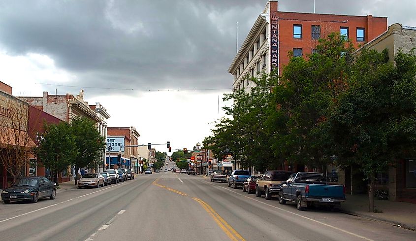 Downtown Lewiston, Montana.