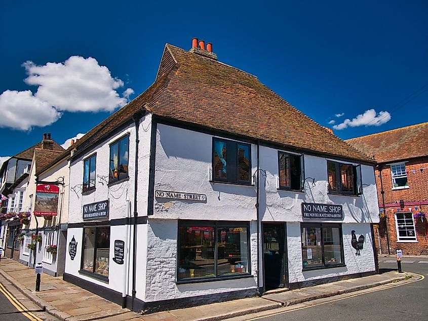 No Name Shop in Sandwich, Kent, UK.