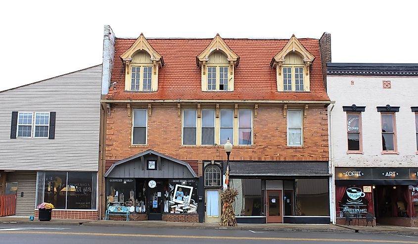Historic buildings in Greenville, Kentucky.