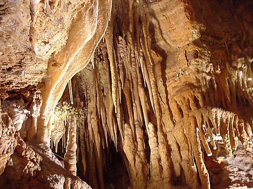 Twin Ribbons in The Crystal Grottoes, Maryland.