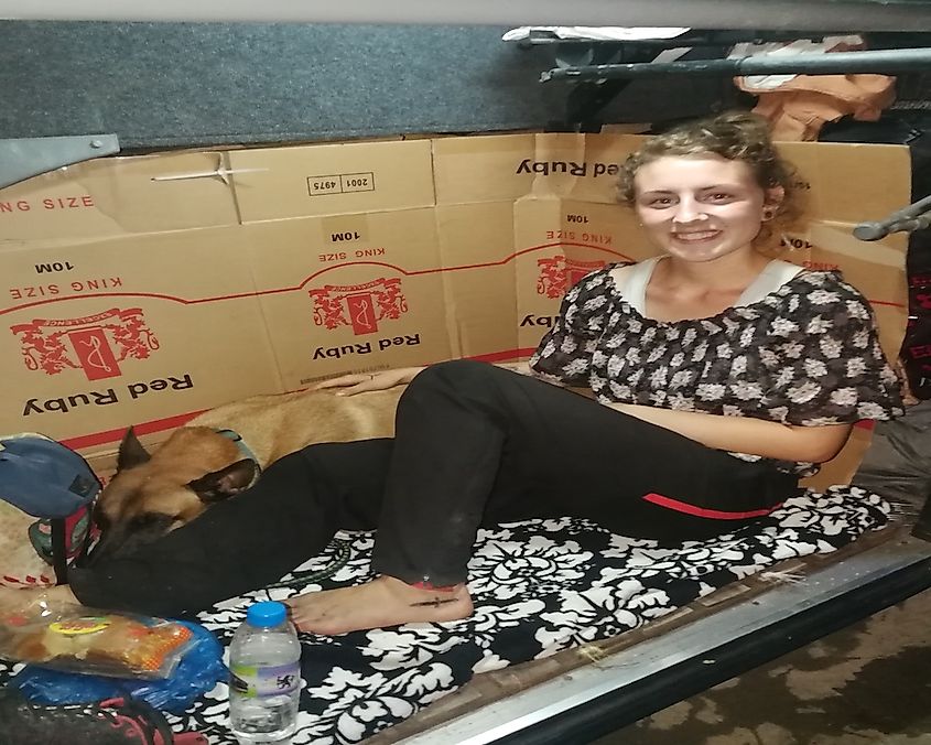 Traveling with Momo had its own challenges but that never discouraged Katja.