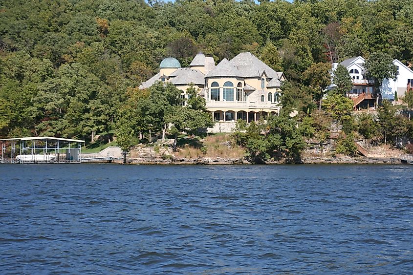Houses on Lake of the Ozarks, Missouri