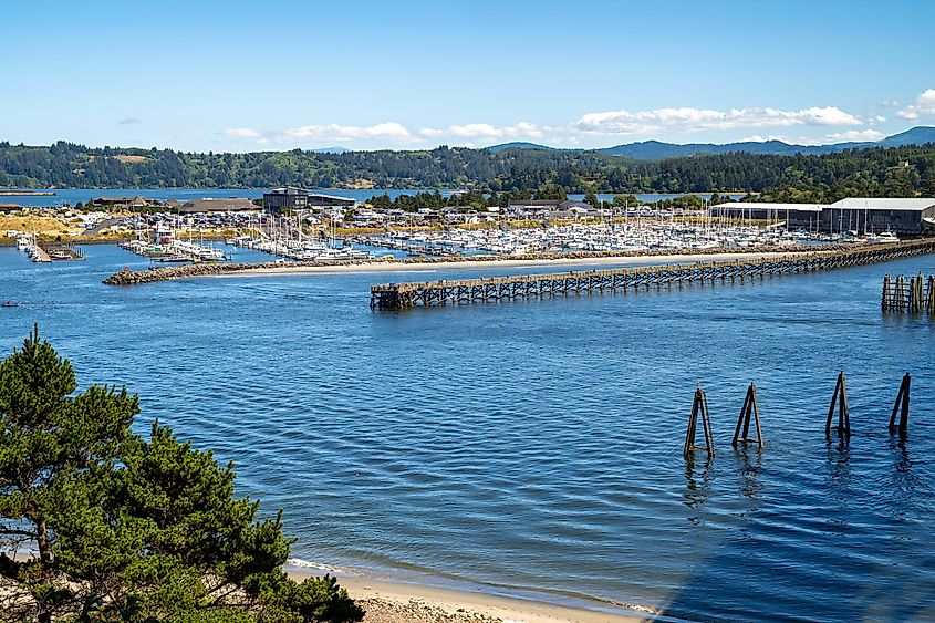 The picturesque coastal town of Newport, Oregon.