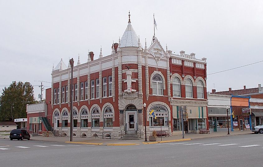 Farmers and Drovers Bank, Council Grove, Kansas. Image credit Douglas Kulp, CC BY 2.0, via Wikimedia Commons