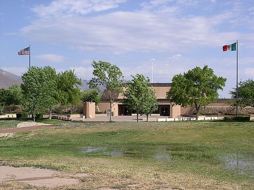 Visitor Center at Chamizal National Memorial in El Paso, Texas