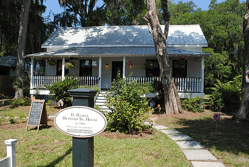 The D. Hasell Heyward House in Bluffton, South Carolina