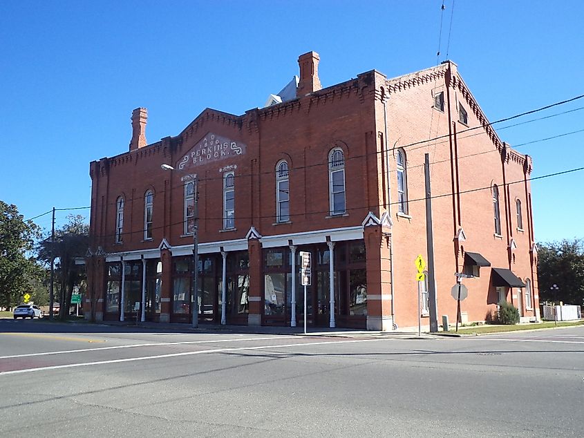 The Monticello (Perkins) Opera House in Monticello, Florida.