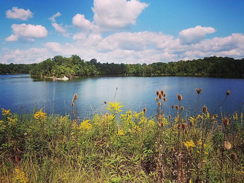 Beautiful summer day at Caesar's Creek State Park in Ohio