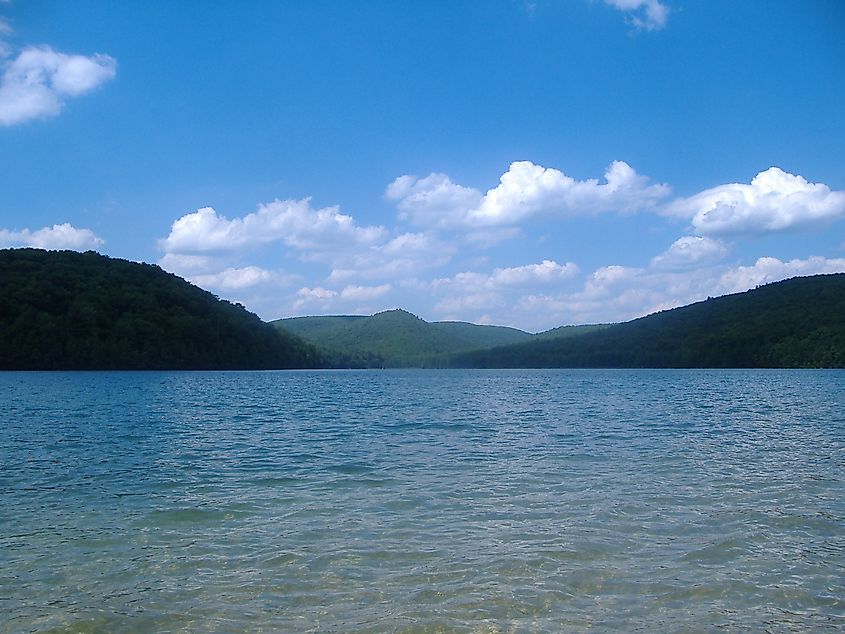 Long Pine Run Reservoir in Michaux State Forest.