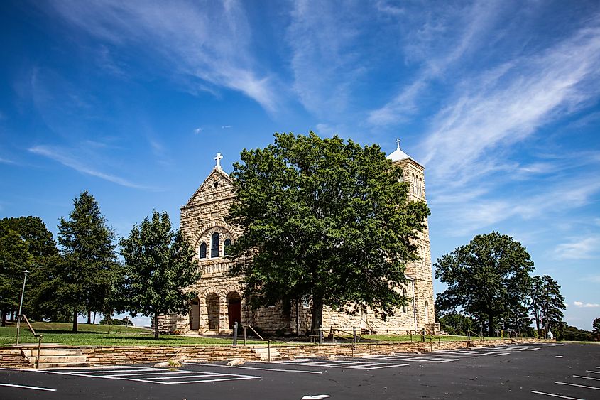  The exterior of St. Mary's Catholic Church in Altus, Arkansas. Editorial credit: HEakin / Shutterstock.com