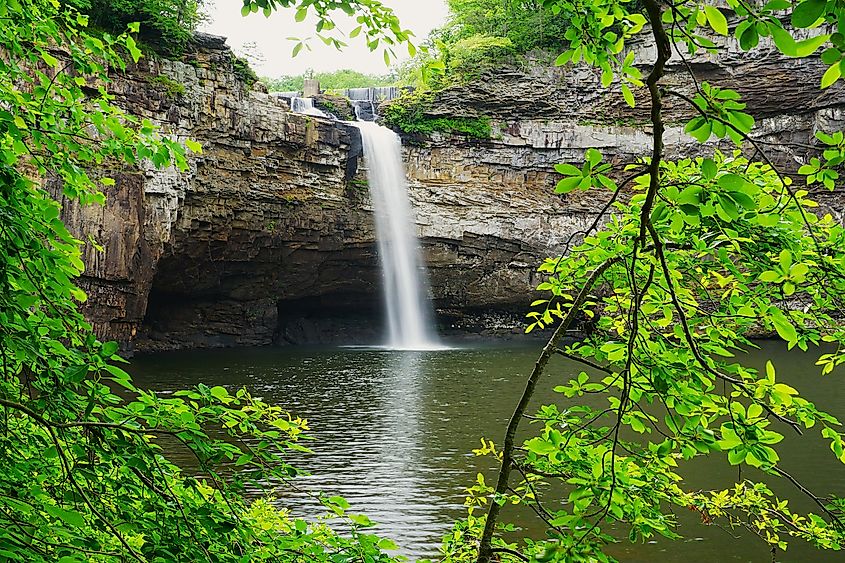 A waterfall in DeSoto State Park, Alabama.