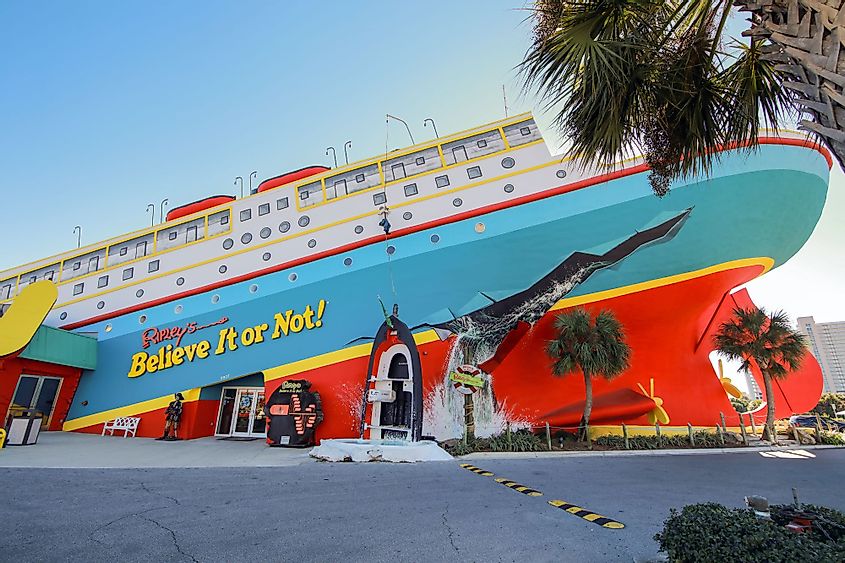 Building of Ripley's Believe It or Not! museum in Panama City Beach, Florida