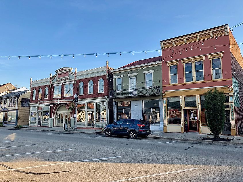 Downtown district of Lawrenceburg