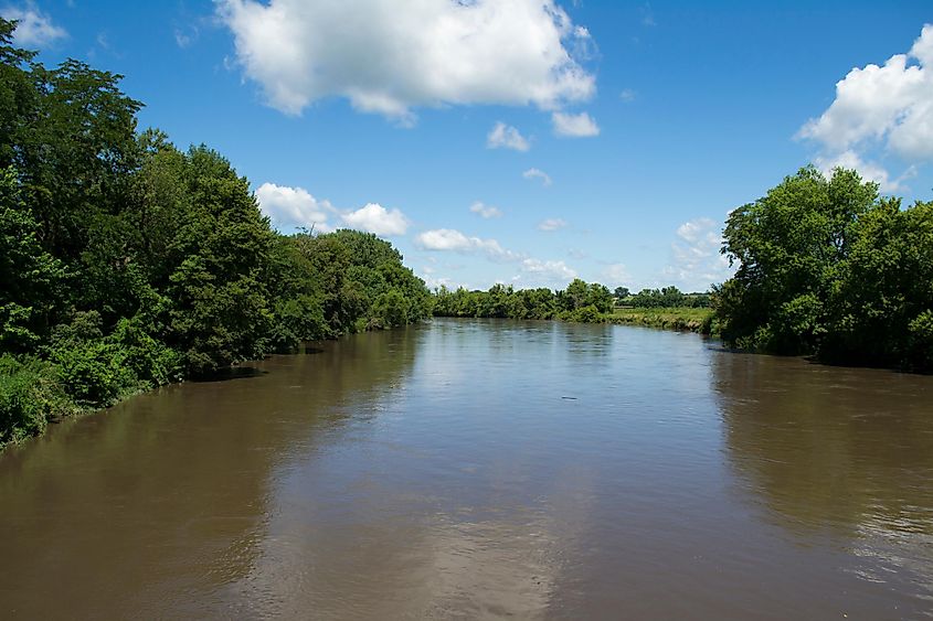 Skunk River in Iowa.