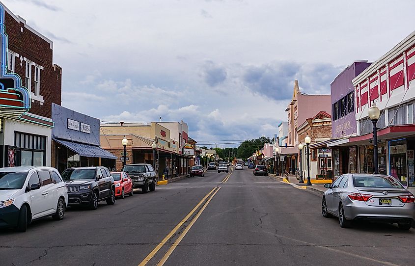 Bullard Street in downtown Silver City, New Mexico