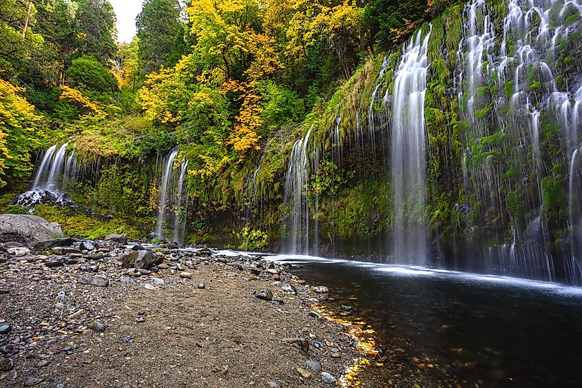 Mossbrae Falls in Dunsmuir, Northern California