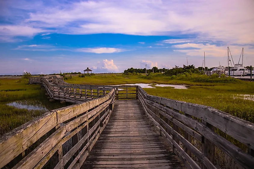 Downtown Southport in North Carolina