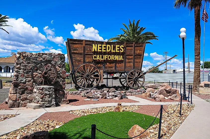 Welcome to Needles, California, sign.