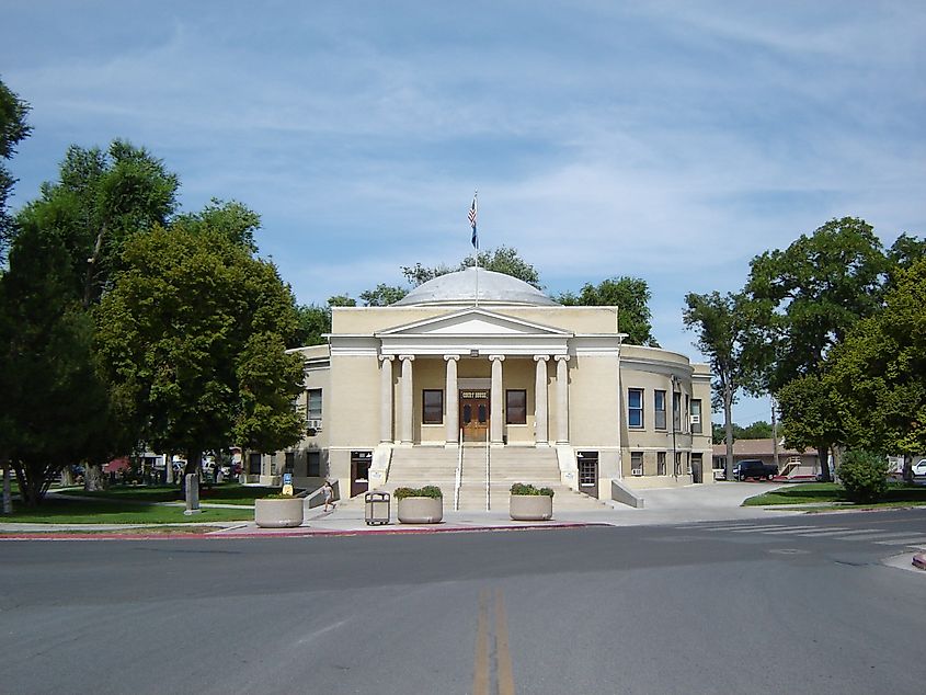 Lovelock, Nevada Courthouse in downtown.