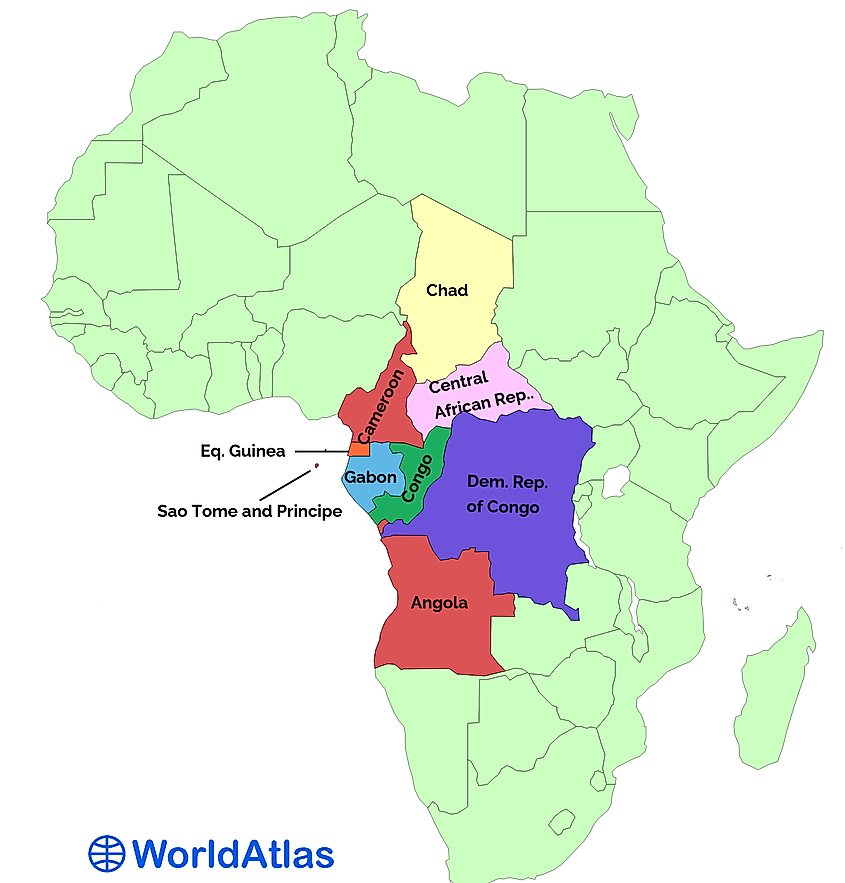 Middle african countries